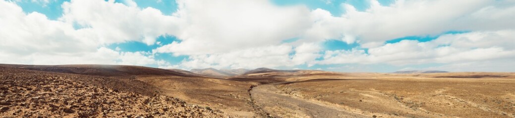 Fototapeta na wymiar fuerteventura panoramic landscape