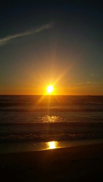 sole che tramonta