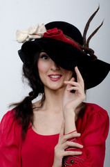 girl in pirate hat