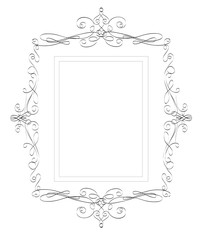 Vintage classic frame - abstract vector illustration