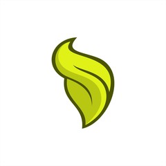 Naklejka premium s leaf nature