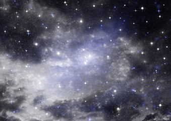 galaxy in a free space
