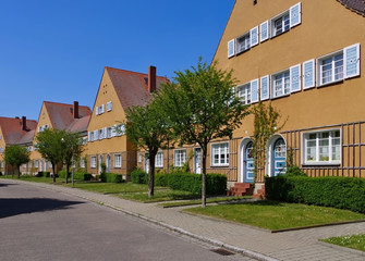 Fototapeta na wymiar Wittenberg Siedlung Piesteritz - Wittenberg, garden city Piesteritz