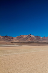 Fototapeta na wymiar Salvador Dali Desert in Eduardo Avaroa Andean Fauna National Reserve, Bolivia