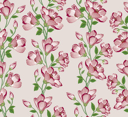 Floral pattern Flower bouquet background.  Flourish ornamental texture