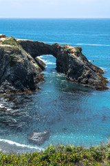 Natural arc in Mendocino coast, California
