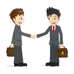 Fototapeta premium Businessman Shaking Hands With The Other Businessman