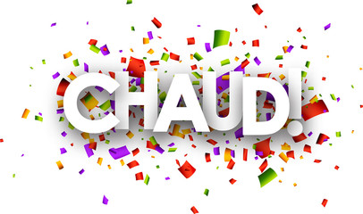 Hot paper background.