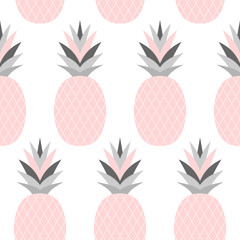 Wzór Różowych Ananasów - 110876278