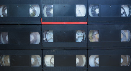 Videotape white background