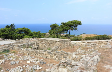 Fototapeta premium The ancient city of Kameiros (Kamiros), Rhodes, Greece.