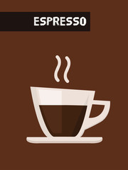 Coffee background poster. Vector image. isolated