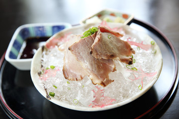 Tataki fried beef steak japanese food