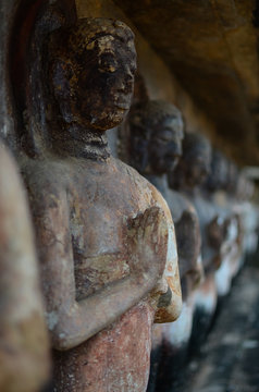 ruined Buddha image at Sukhothai historical park