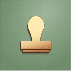 Ikona vintage z szumem i cieniem © vempireart