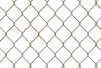 Fototapeta premium 3D Metallic Fence Illustration