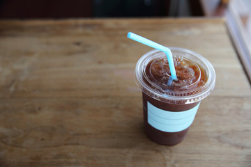 Ice Americano coffee