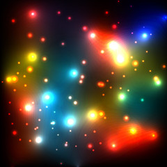 Stars cosmic sky abstract vector background concept