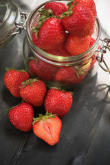 Fresh ripe strawberry