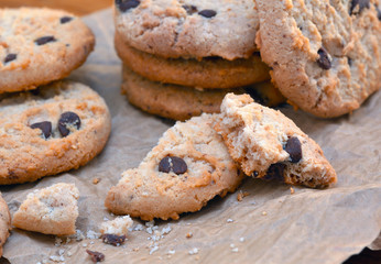 Cookies auf Papier / Close Up - Macro