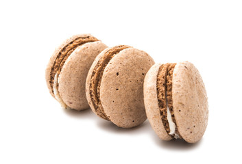 macaroon chocolate isolated