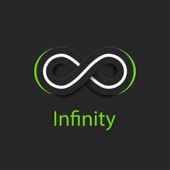 Infinity Symbol Logo. Vector Illustration