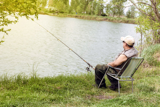 Senior Man Fishing