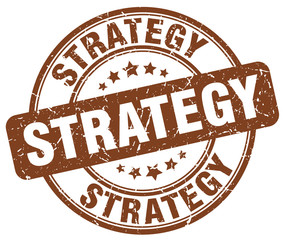 strategy brown grunge round vintage rubber stamp