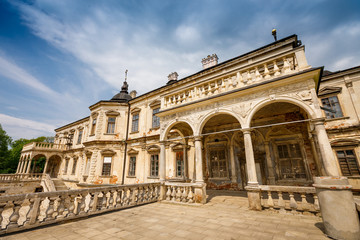 Pidhirtsi Castle - a well-preserved Renaissance palace, surrounded by fortifications. Located in the east of the Lviv region in the village of Pidhirtsi, Ukraine.