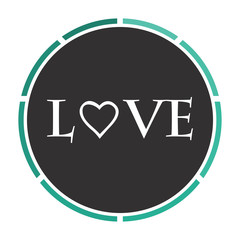 text Love computer symbol