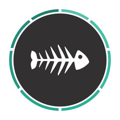 Fish skeleton computer symbol