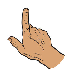  hands. Touch the hand. Hand touching the monitor. Finger touches. Painted by hand. Black and white illustration. Hand with a finger. Pointing finger. Touching anything. Finger touch monitor.