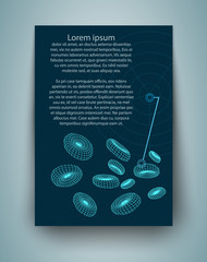 Brochure for blood research laboratory