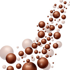 chocolate bubbles background