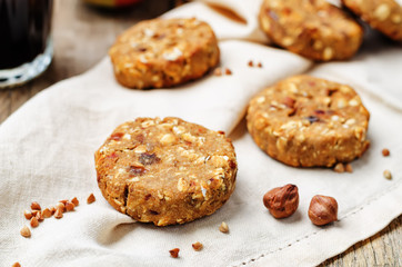 buckwheat apple banana hazelnut dates vegan cookies