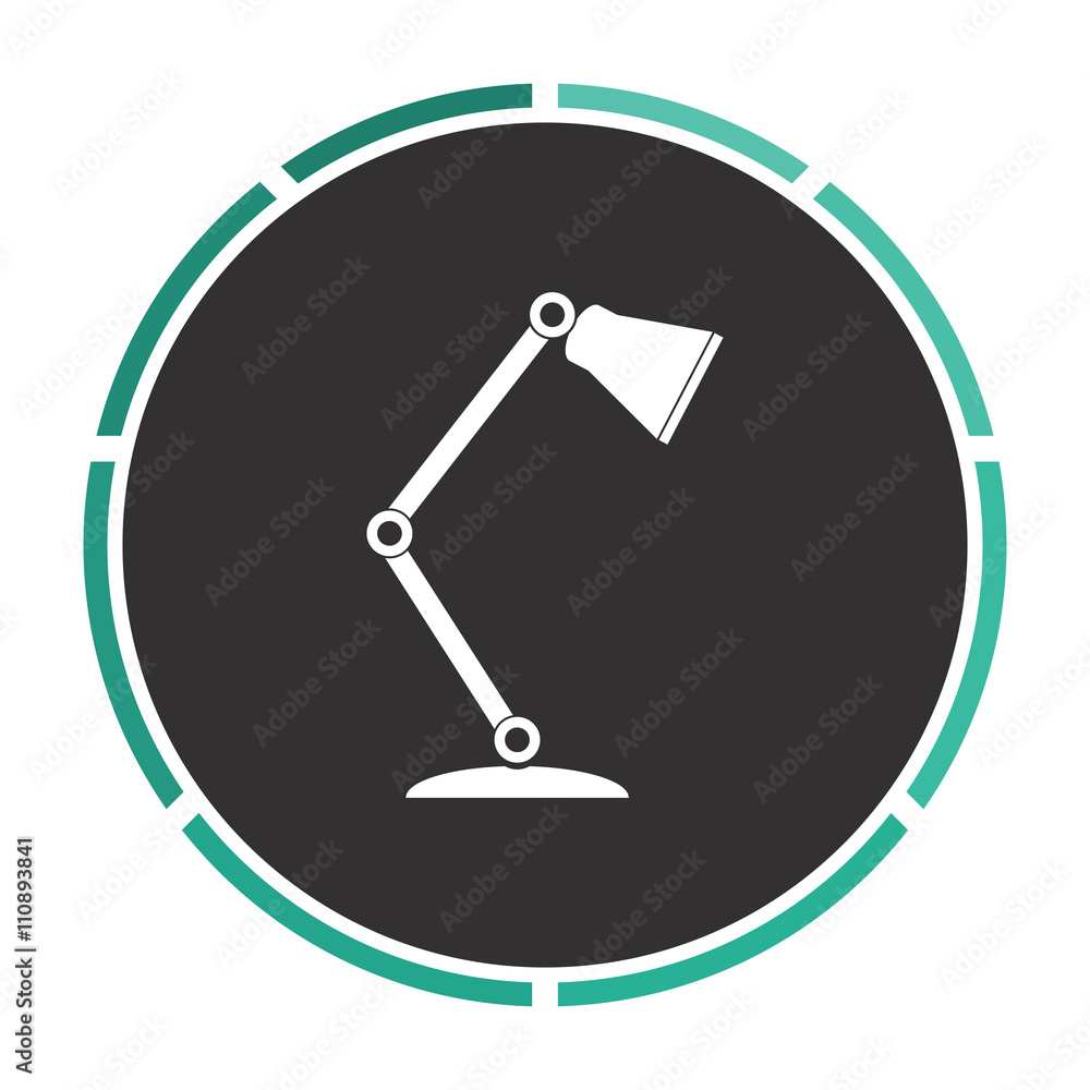 Poster table lamp computer symbol