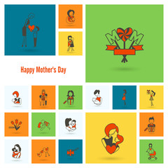 Happy Mothers Day Icons