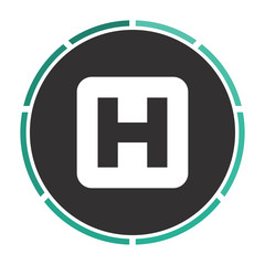 Helipad computer symbol