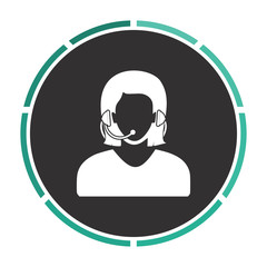 telephonist computer symbol