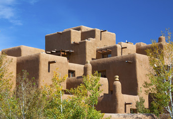 Naklejka premium południowo-zachodnia architektura-Santa Fe