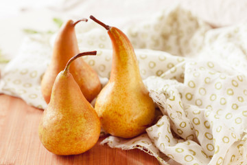 Fresh ripe organic pears