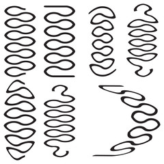 metal springs vector image