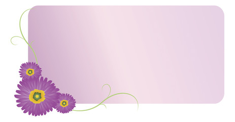 floral pattern greeting card illustration