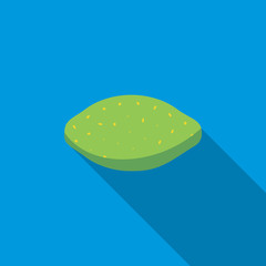 Lime icon, flat style