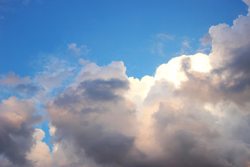 Obraz premium Blue sky background with white clouds. Clouds with blue sky. Clouds background. Sky print. Clouds print