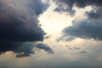 Obraz premium Blue sky background with white clouds. Clouds with blue sky. Clouds background. Sky print. Clouds print