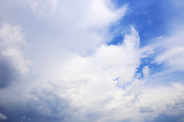 Blue sky background with white clouds. Clouds with blue sky. Clouds background. Sky print. Clouds print