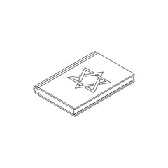 Talmud pentateuch, isometric 3d
