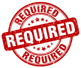 required red grunge round vintage rubber stamp