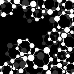 Molecule structure of DNA, abstract background, vector illustration, eps10